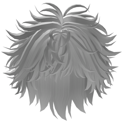White Messy Hair Roblox item