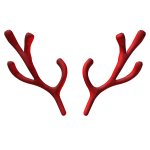 Red Rudolph Antlers