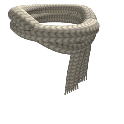 Cream Chunky Knit Scarf