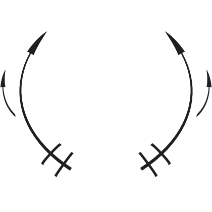 Glowing Majestic Horns White Black