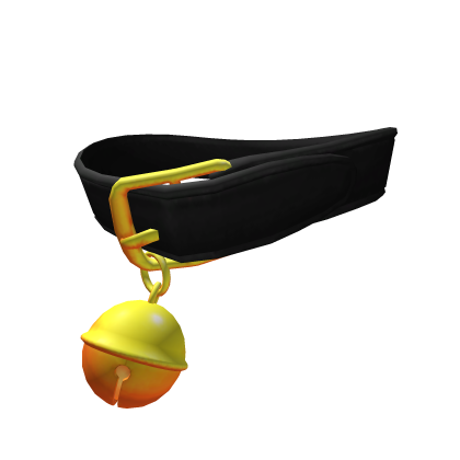(3.0) Black Oversized Gold Bell Collar