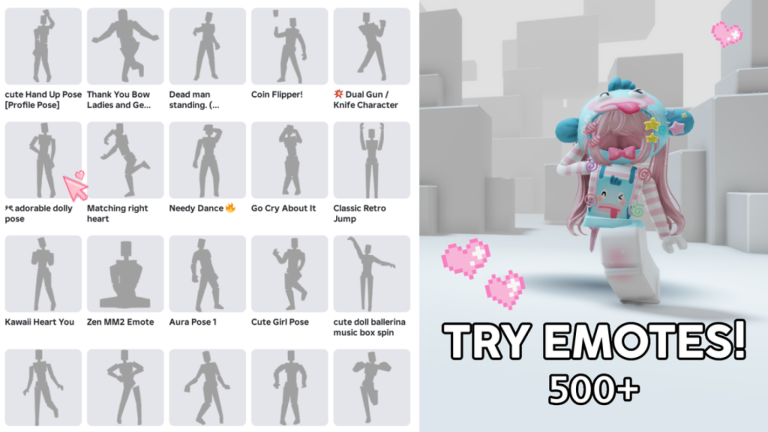 Saris Emotes Shop 🤍 Dances, Poses, Matching! screenshot 3