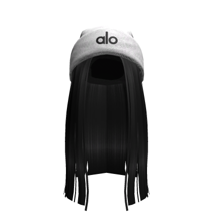 Cabelo Longo com Gorro Fofo e Aconchegante (Branco