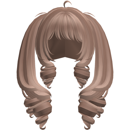 ʚ kawaii harajuku gyaru long drill pigtails brown