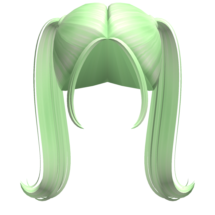 -',ৎ High Flowy Doll Pigtails in Green