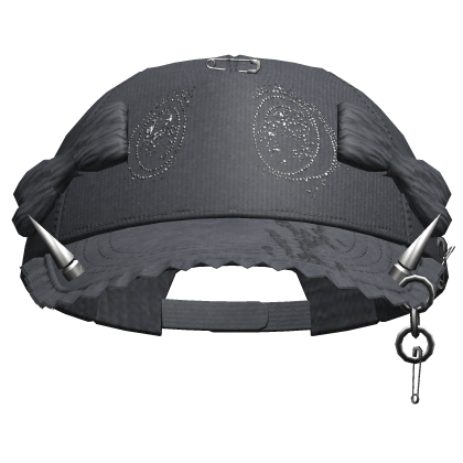Grunge Anime Eyes Cap (Faded Blue)