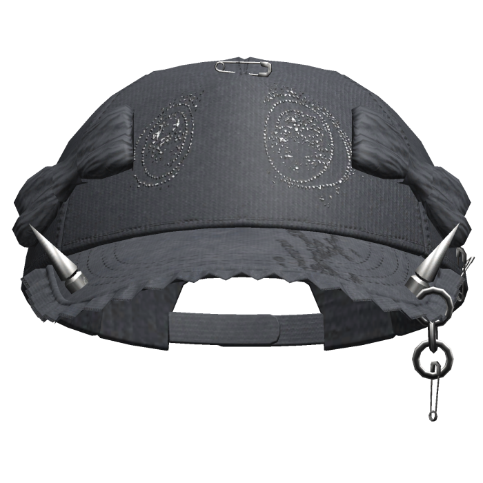 Grunge Anime Eyes Cap (Faded Blue)