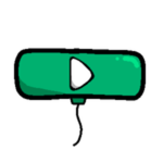 Play Button Balloon