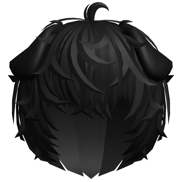 🦴 cute black puppy boy messy kawaii wavy hair