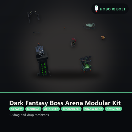 Dark Fantasy Boss Arena - Modular Kit preview 5