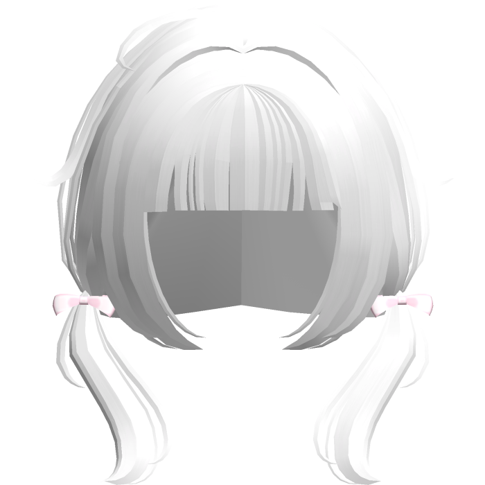 white thin low wispy baby pigtails