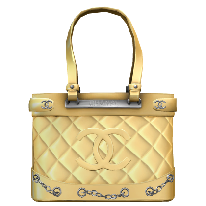 All yellow cc bag Cambon leather handbag Roblox item