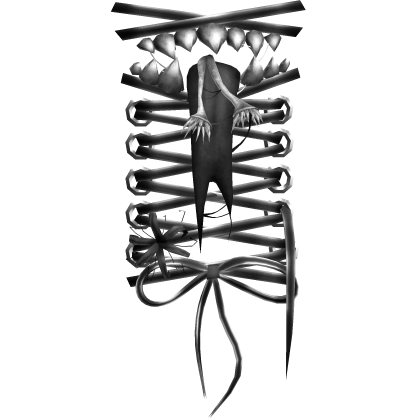 Black Creepycore Shoulder Monster Stitches [R]