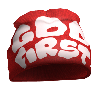 Y2K Valentines God First Beanie