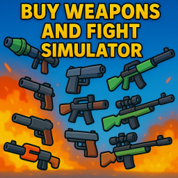 (Rocket Launcher🚀) Buy guns and fight simulator