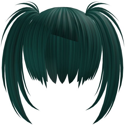 Messy Anime Twintails Green