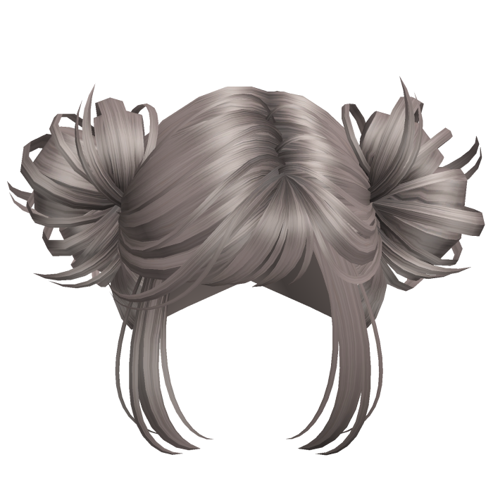 Simple Anime Y2k Buns Ash Blonde