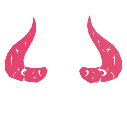 Neon Red Cosmic Horns Roblox item