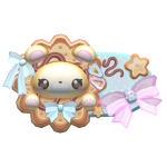Blue Cookie Hair Clip