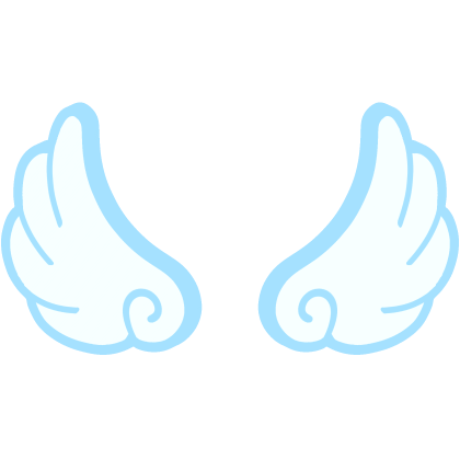 ♡ blue wings