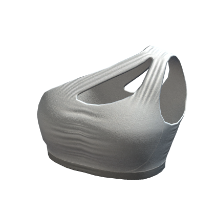 White One Shoulder Gym Top