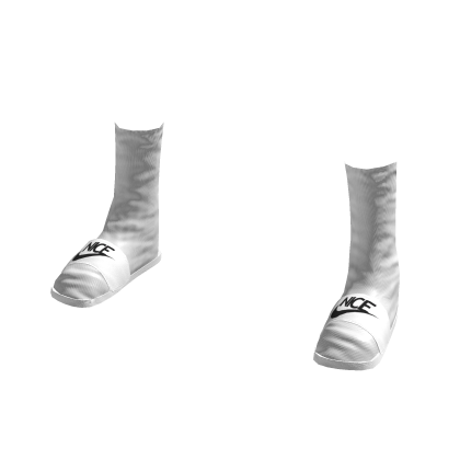 White Slides W/ socks