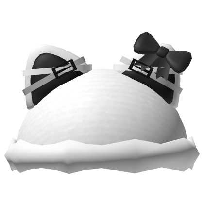 hat cat school white and black