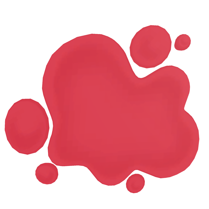 Glowing red slime puddle