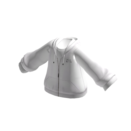 MYA Cat Hoodie White
