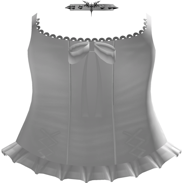 Cute white dress with a spiked necklace