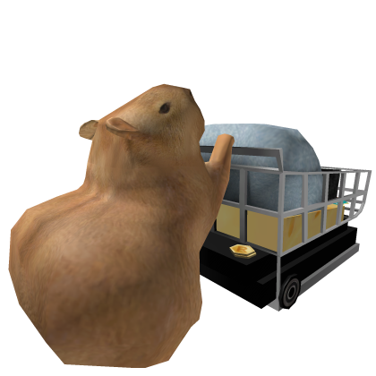 Capybara shopping cart Roblox item