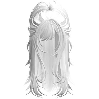Wolfcut Spikey Half Up White