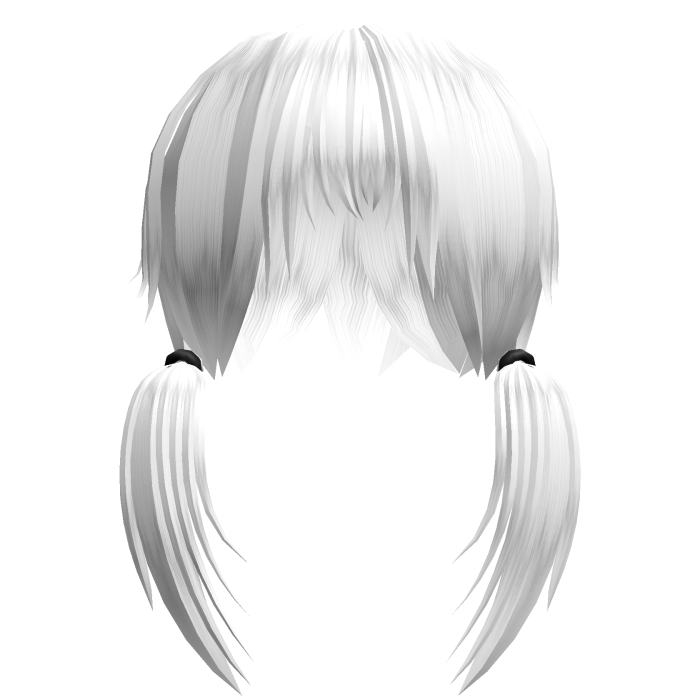 White Vkei Unkept Girl Hair