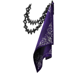 Purple Chrome Waist Pocket Chain and Bandana