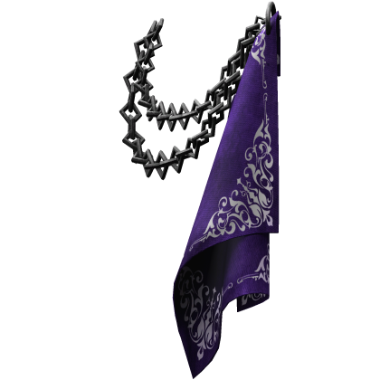 Purple Chrome Waist Pocket Chain and Bandana thumbnail