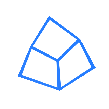 [ANIMATED!] White/Blue Geometric Cube