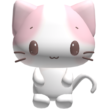 🍀 masyumaro kawaii neko kitty backpack pink white Roblox item
