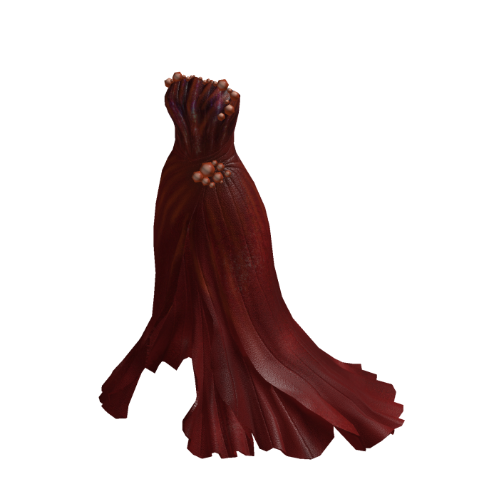 ♾️ Red Pearl Shell Dress
