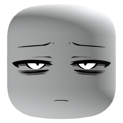 Ojos brillantes de cara maldita desde el lunes - Blanco - Roblox