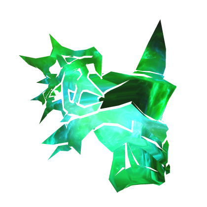 Green Galaxy Cartoony Shoulder Armor (Right) Roblox item