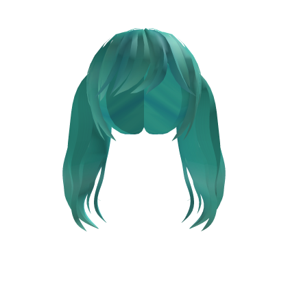 Twintails Hair green Roblox item