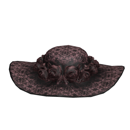 Pink Lace Rose Hat