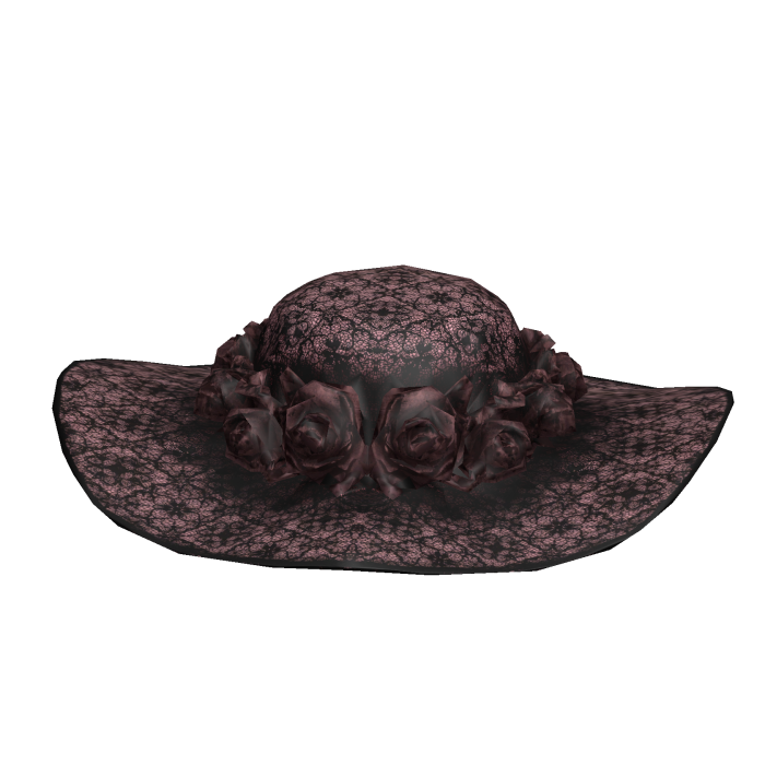 Pink Lace Rose Hat