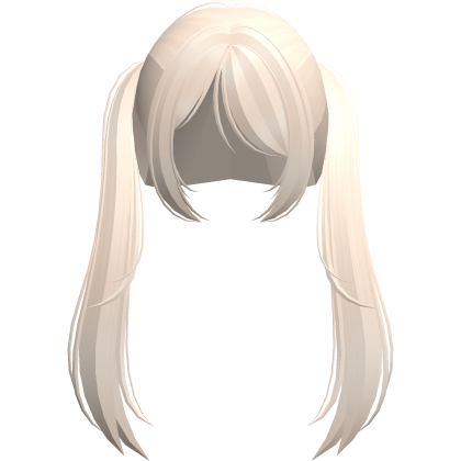 ♡ long curly cutecore pigtails in blonde ୧