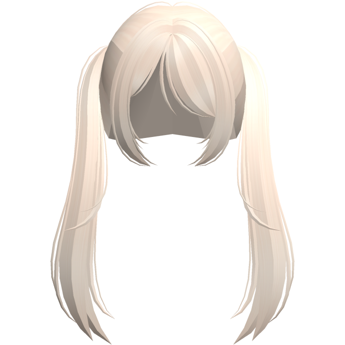 ♡ long curly cutecore pigtails in blonde ୧