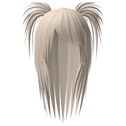 ^҂ _ ⩌^)ค blonde long choppy razor cut w twintails Roblox item
