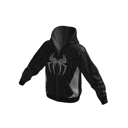 Y2K Spiderweb Multiverse Noir Zip Up