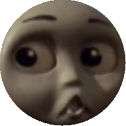 Lady's scared face (Transparent) Roblox decal