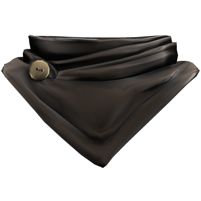 Buttoned Brown Neck Scarf