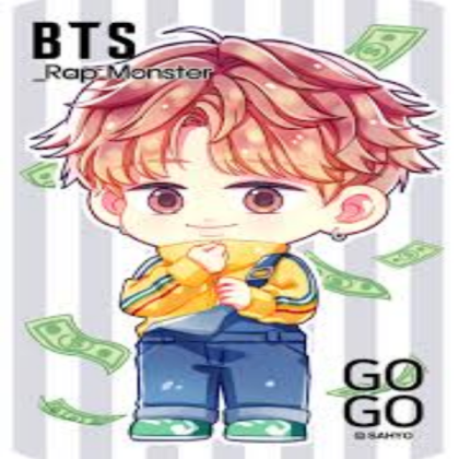 Chibi Rap Monster from GOGO Roblox decal